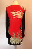 Star By Julien Macdonald Red, White & Black Print Dress Size 12 - Whispers Dress Agency - Sold - 4