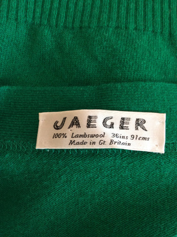 Vintage Jaeger Green Cardigan & Knit Skirt Size S - Whispers Dress Agency - Sold - 5