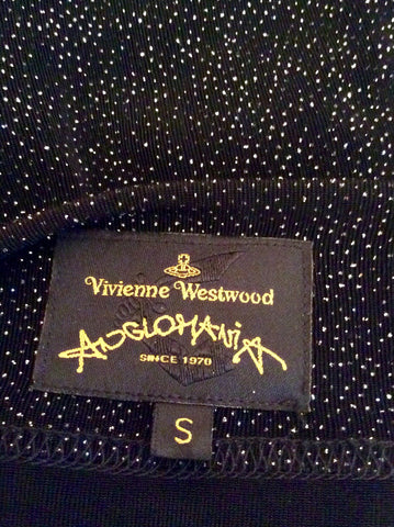 Vivienne Westwood Black & Silver Sparkle Dress Size S - Whispers Dress Agency - Sold - 6