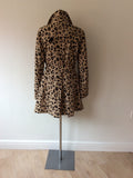 HOBBS BEIGE & BLACK LEOPARD PRINT BELTED MAC/COAT SIZE 14 - Whispers Dress Agency - Sold - 5
