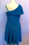 Coast Turquoise Blue Silk Dress Size 14 - Whispers Dress Agency - Womens Dresses - 3