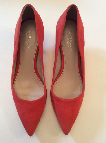Brand New Carvela Coral Suede Kitten Heels Size 7/40 - Whispers Dress Agency - Sold - 1