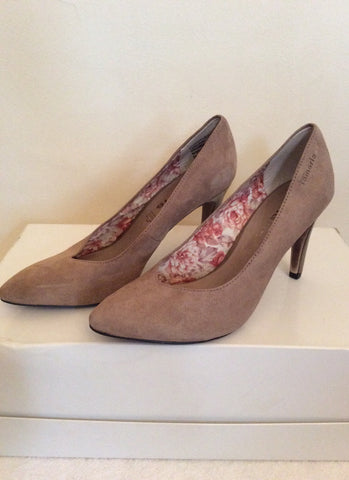Brand New Tamaris Beige Suede Court Shoes Size 3.5/36 - Whispers Dress Agency - Womens Heels - 1
