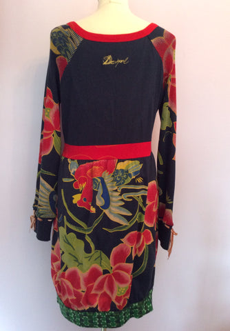 Desigual Multi Coloured Print Dress Size XL - Whispers Dress Agency - Sold - 4