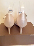 BRAND NEW MENBUR IVORY SATIN PEARL & JEWEL TRIM BRIDAL SHOES SIZE 4/37 - Whispers Dress Agency - Womens Occasion & Evening Shoes - 3
