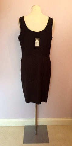 BRAND NEW ARMANI EXCHANGE BLACK PONTE MINI DRESS SIZE 14 - Whispers Dress Agency - Sold - 4