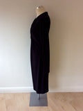MARELLA BLACK STRETCH JERSEY V NECK DRESS SIZE XL - Whispers Dress Agency - Sold - 3