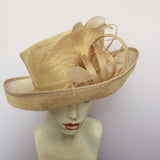 Snoxell Gwyther English Milinery Natural & Cream Formal Hat - Whispers Dress Agency - Womens Formal Hats & Fascinators - 1