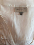 Karen Millen Ivory Silk & Cotton Smock Top Size 14 - Whispers Dress Agency - Sold - 3