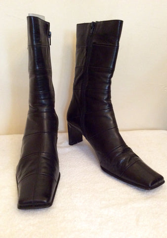 Jane Shilton Brown Leather Ankle Boots Size 7.5/41 - Whispers Dress Agency - Womens Boots - 2