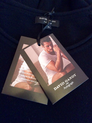Brand New David Gandy For Autograph Black Cashmere Jumper Size XL - Whispers Dress Agency - Sold - 3