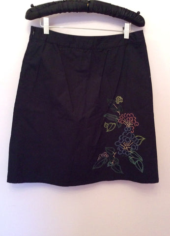 French Connection Black Embroidered Top & Skirt Size 10 - Whispers Dress Agency - Womens Dresses - 5