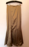 Coast Light Brown / Bronze Matt Satin Long Skirt Size 8 - Whispers Dress Agency - Womens Skirts - 1