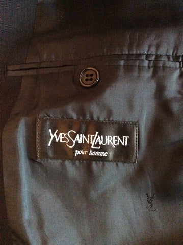 Yves Saint Laurent Black Wool Jacket Size 44L - Whispers Dress Agency - Sold - 4