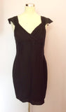 All Saints Black Silk & Cotton Rogue Dress Size 14 - Whispers Dress Agency - Womens Dresses - 3
