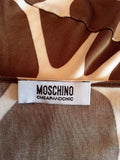 Moschino Cheap And Chic Bronze & Ivory Print Wrap Dress Size 8 - Whispers Dress Agency - Womens Dresses - 5