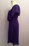 Holly Willoughby Purple With Sequinned Tie Belt Size 10 - Whispers Dress Agency - Sold - 2