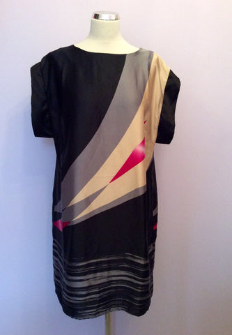 Planet Black, Grey, Cream & Pink Tunic Top Size 14 - Whispers Dress Agency - Womens Tops - 1