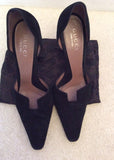 Gucci Black Suede Evening Heels Size 5/38 - Whispers Dress Agency - Womens Heels - 3
