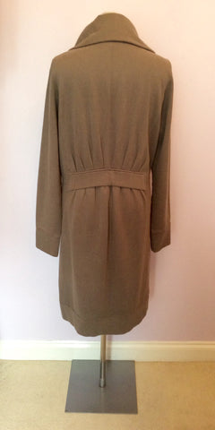 Sandwich Light Brown Cotton Blend Coat Size L - Whispers Dress Agency - Womens Coats & Jackets - 4