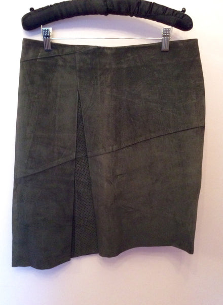 Mansharey Women Dark Grey Suede Skirt Size M - Whispers Dress Agency - Womens Skirts - 1