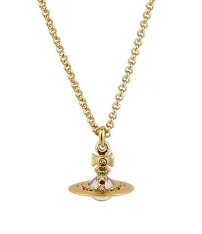 VIVIENNE WESTWOOD TINY ORB GOLD PLATED PENDANT - Whispers Dress Agency - Sold - 1