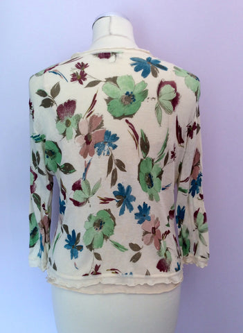 Phase Eight Floral Print Fine Knit Cardigan & Camisole Top Size 12 - Whispers Dress Agency - Sold - 2