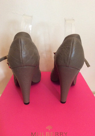 Mulberry Khaki / Olive Carter Character Leather Heels Size 7/40 - Whispers Dress Agency - Womens Heels - 6