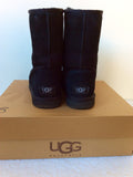 UGG BLACK SHEEPSKIN CLASSIC SHORT BOOTS SIZE 6.5/39 - Whispers Dress Agency - Sold - 4