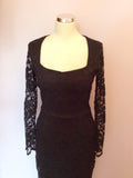 The Pretty Dress Company Black Lace Hourglass Dress Size 12 - Whispers Dress Agency - Sold - 2