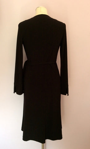 Linea Black Wrap Around Dress Size S - Whispers Dress Agency - Womens Dresses - 3