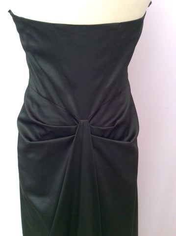 Debut Black Strapless Long Evening Dress Size 14 - Whispers Dress Agency - Womens Dresses - 4