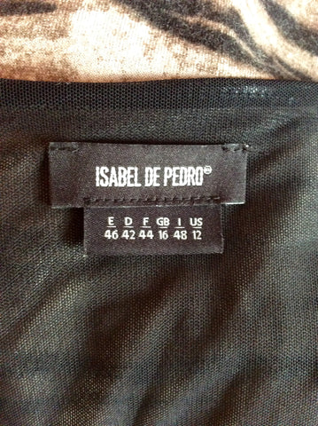 Isabel De Pedro Brown Print Wrap Style Dress Size 16 - Whispers Dress Agency - Womens Dresses - 5