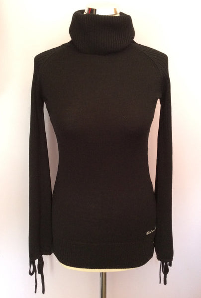 Brand New Duck And Cover Black Open Back Polo Neck Jumper Size S - Whispers Dress Agency - Sold - 1