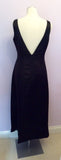 Laura Ashley Black Silk Evening Dress Size 16 - Whispers Dress Agency - Sold - 2