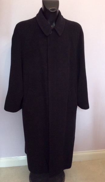 Hugo Boss Charcoal 100% Wool 'Bertone' Long Coat Size 50 UK XL - Whispers Dress Agency - Sold - 1