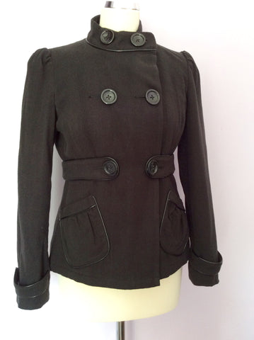 DKNY Jeans Black Double Breasted Jacket Size S - Whispers Dress Agency - Womens Coats & Jackets - 1
