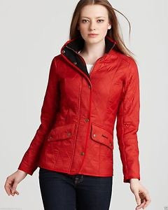 Barbour Red Cavalary Polarquilt Jacket Size 12 - Whispers Dress Agency - Sold - 1