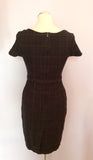 LK Bennett Charcoal Grey Check Wool Dress Suit Size 8/10 - Whispers Dress Agency - Sold - 6
