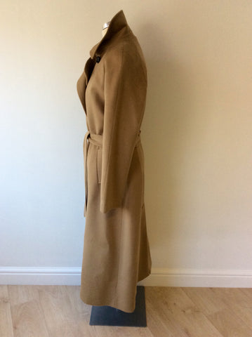 JAEGER CAMEL 100% WOOL BELTED COAT SIZE 12 - Whispers Dress Agency - Sold - 2