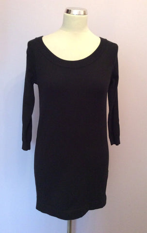 Whistles Black Press Stud Fasten Back Jumper Size 0 UK 6/8 - Whispers Dress Agency - Sold - 1