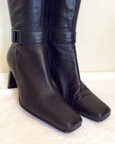 Marks & Spencer Black Knee Length Boots Size 4.5/37.5 - Whispers Dress Agency - Womens Boots - 3