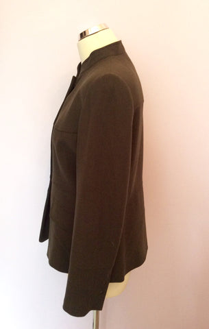 Précis Petite Dark Green Wool Blend Jacket Size 14 - Whispers Dress Agency - Womens Coats & Jackets - 2