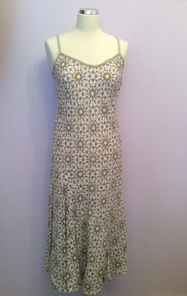 Per Una Spotted Print Linen Dress Size 10 Reg - Whispers Dress Agency - Womens Dresses - 1