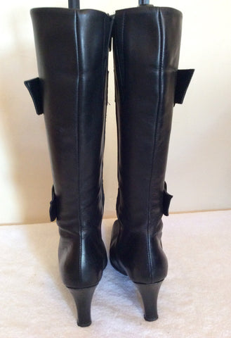 Bata Black Leather Buckle Trim Boots Size 5/38 - Whispers Dress Agency - Womens Boots - 4