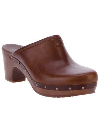 NEW IN BOX UGG LIGHT CHOCOLATE ABBIE CLOGS SIZE 3.5/36 - Whispers Dress Agency - Womens Mules & Flip Flops - 1