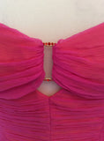 Laundry By Shelli Segal Pink & Orange Silk Dress Size 14 - Whispers Dress Agency - Womens Dresses - 3