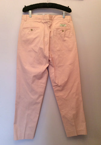 Brand New Ralph Lauren Polo Pink Cotton Chino Trousers Size 14 - Whispers Dress Agency - Sold - 2