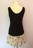 Custo Print Cotton Sleeveless Top Size 3 UK 12/14 - Whispers Dress Agency - Womens Tops - 2