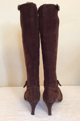 Ralph Lauren Dark Brown Knee Length Boots Size 6/39 - Whispers Dress Agency - Womens Boots - 4